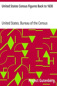 United States Census Figures Back to 1630 kapağı