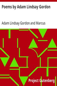 Poems by Adam Lindsay Gordon kapağı