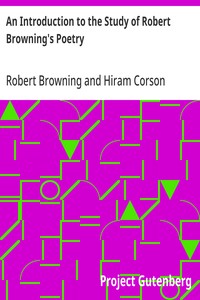 An Introduction to the Study of Robert Browning's Poetry kapağı